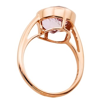 9ct Rose Gold Topaz Ring size I